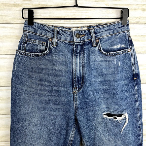 We The Free My Own Lane Distressed Straight Leg High Rise Jeans - Picture 3 of 8